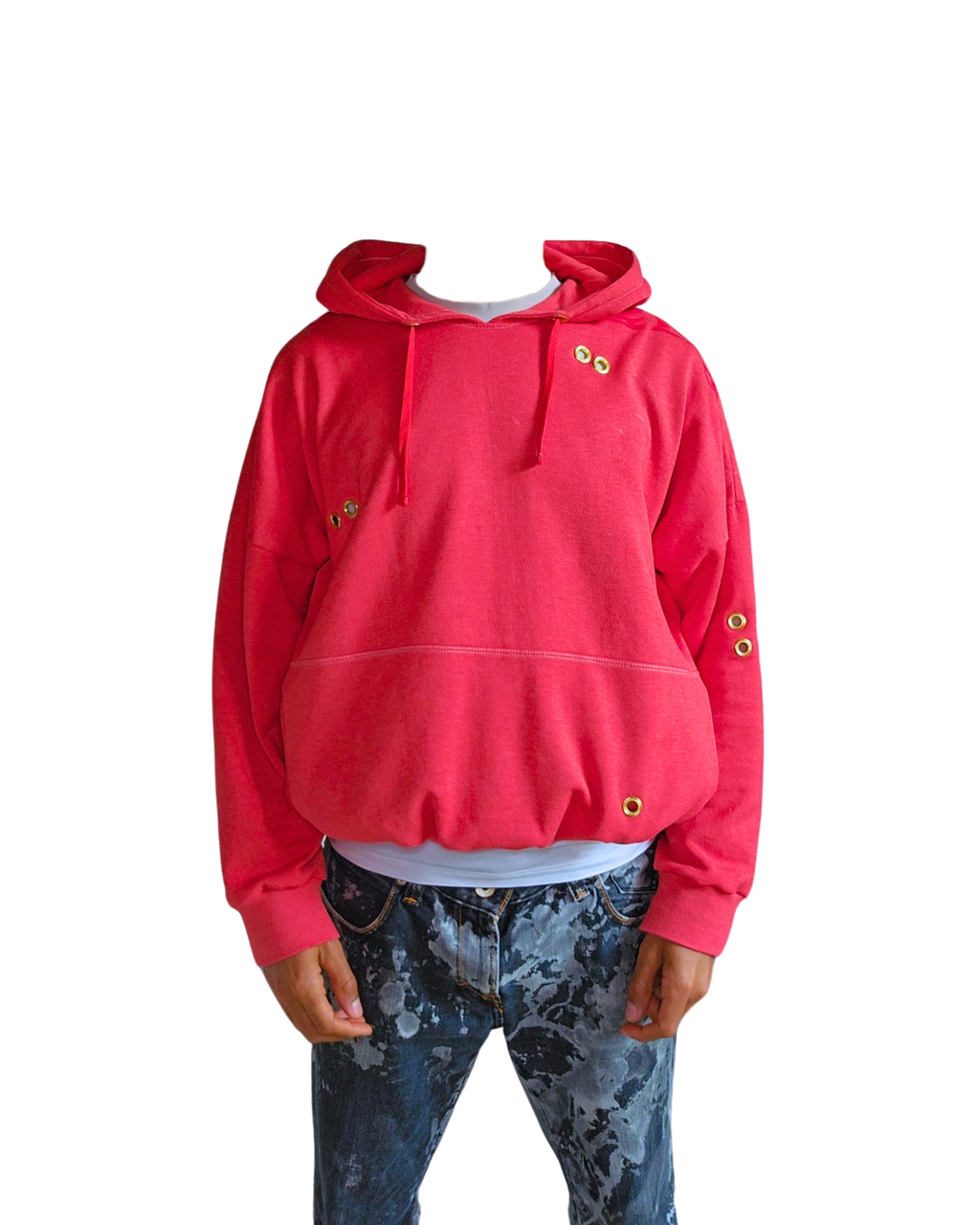 HOODIE ROUGE (M)