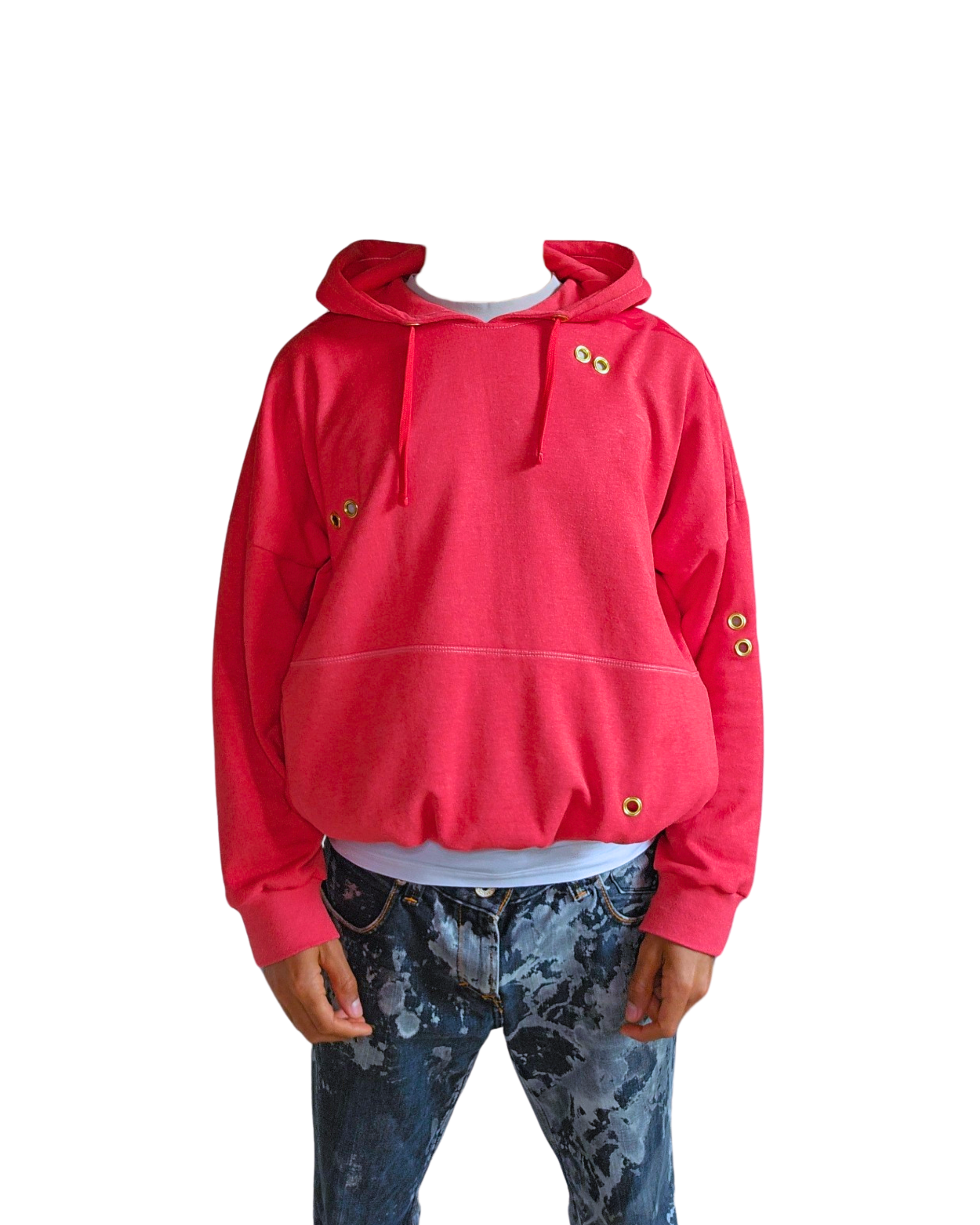 HOODIE ROUGE (M)